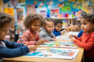 《校园生活》绘画作品（《校园生活》绘画作品一年级）