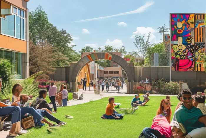 表现校园生活场景绘画 表现校园生活场景绘画图片