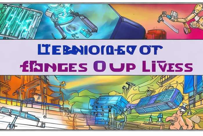 科技改变生活的手抄报线稿可打印，科技改变生活的手抄报怎么画