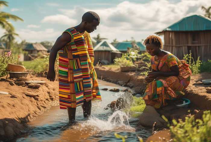 非洲夫妻俩日常生活 非洲夫妻俩日常生活图片