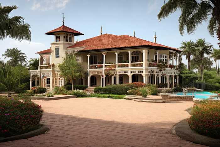 非洲 有钱人；非洲有钱人家的房子