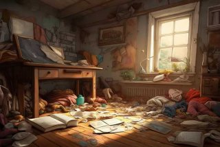 凌乱的生活作息、凌乱描述生活中的景象句子