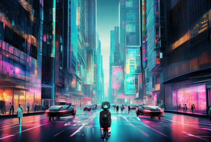 科技生活绘画图片，科技生活绘画图片素材