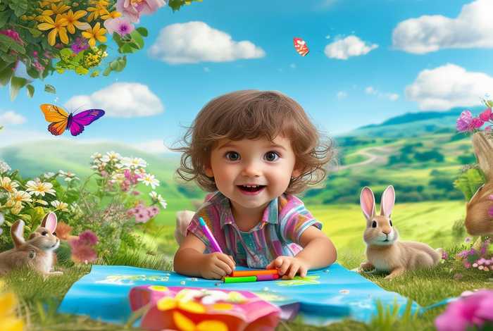 假期生活绘本儿童画（假期生活绘画作品儿童）