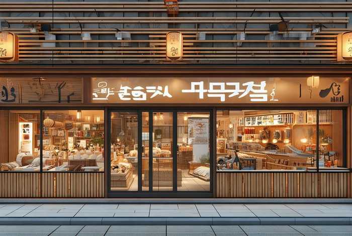 韩国店生活，韩国生活馆门店设计效果图
