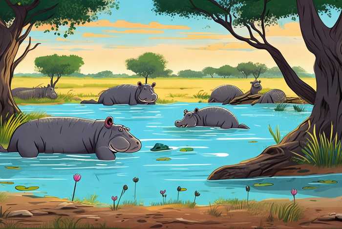 河马生活在哪里简笔画(河马生活在哪里用英语怎么说) 河马生活在哪里简笔画(河马生活在哪里用英语怎么说)