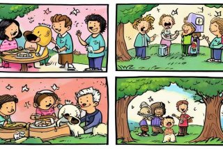 感恩生活四格漫画图片大全 感恩生活四格漫画图片大全集