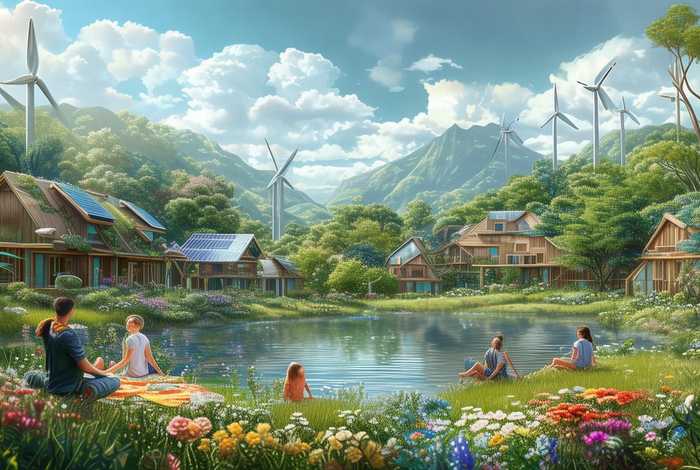 低碳生活主题画一等奖 - 低碳生活绘画作品 一等奖