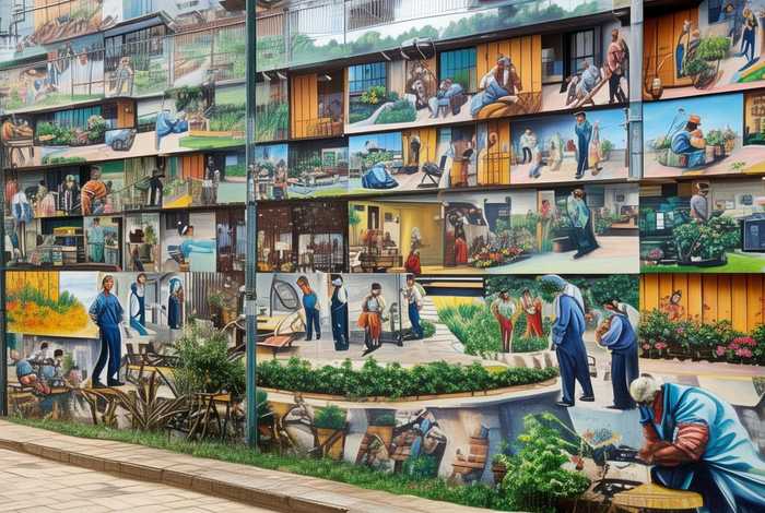 工人生活区标语布置 工人生活区标语布置图片大全