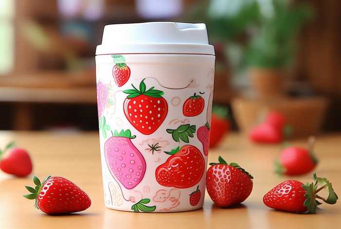 草莓生活水杯保温杯 草莓生活0663保温杯