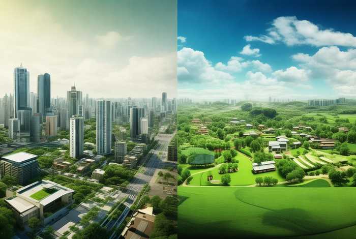 绿色发展方式和生活方式图片；绿色发展方式和生活方式图片对比