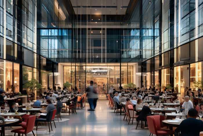 来客茂时尚生活中心桐泾路入口；苏州来客茂时尚生活中心餐饮