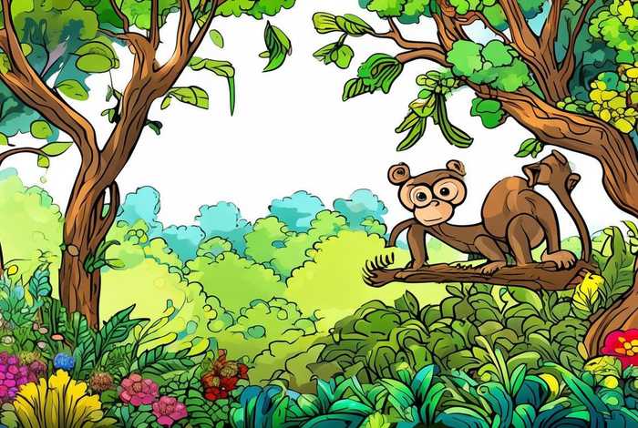 动物生活环境简笔画 - 动物生活环境简笔画图片