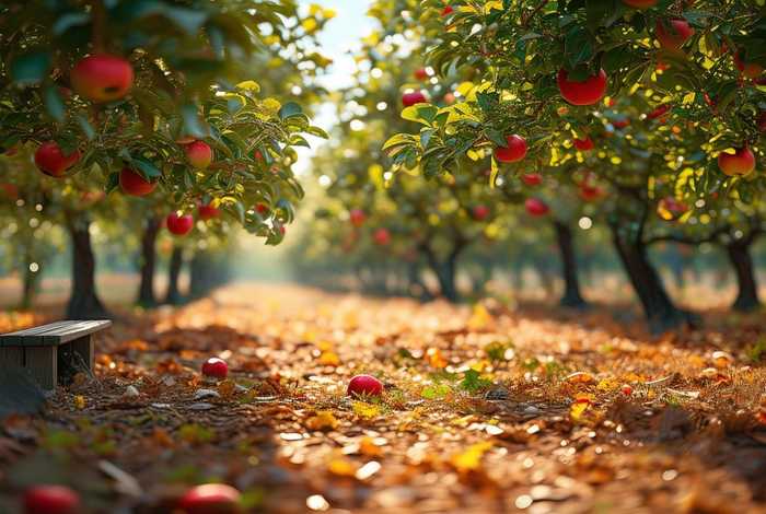 果园里的场景（果园里的场景作文）