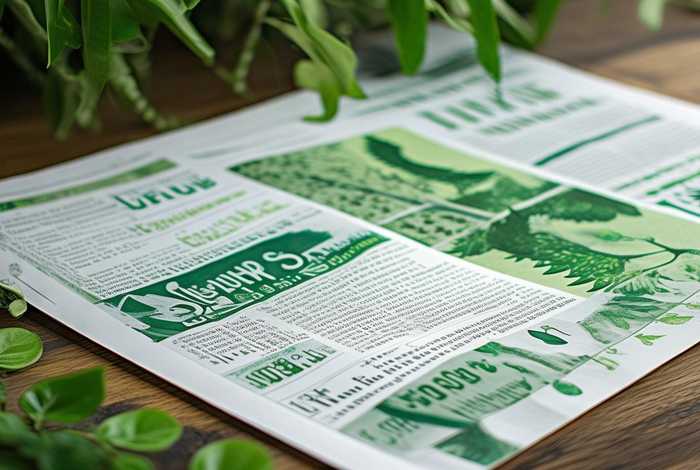 绿色小报模板 - 绿色系手抄报模板