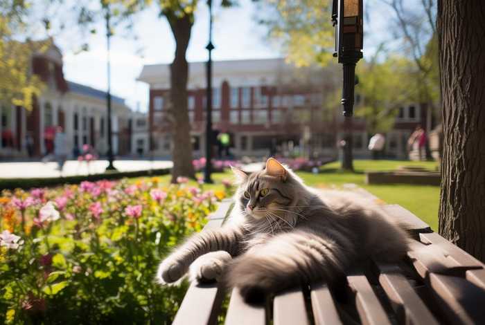 猫猫的校园生活、校园里的猫作文