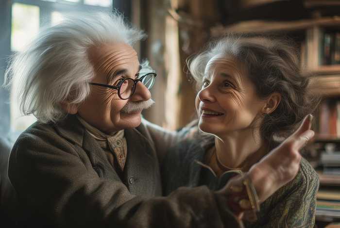 爱因斯坦和她的妻子；爱因斯坦和她的妻子的故事