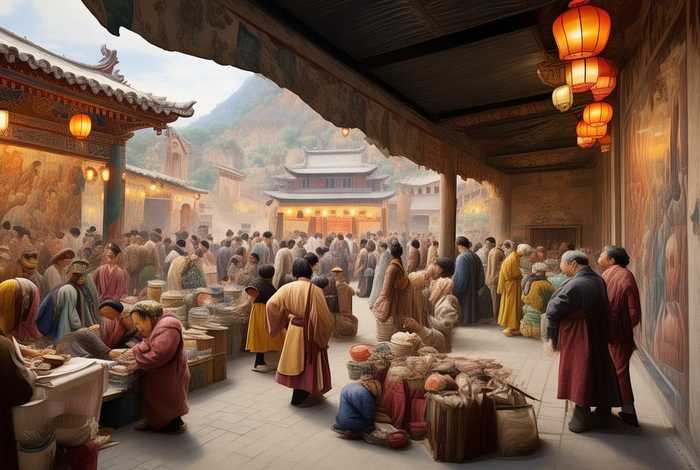 敦煌生活壁画介绍、敦煌生活壁画介绍词