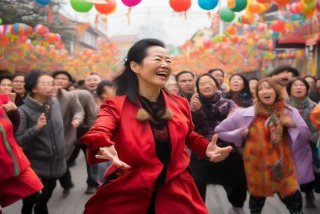 刘荣广场舞新年快乐背面 刘荣广场舞新年快乐背面教学版