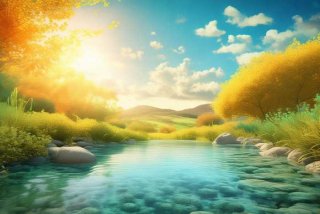 充满阳光的图片；充满阳光的图片唯美