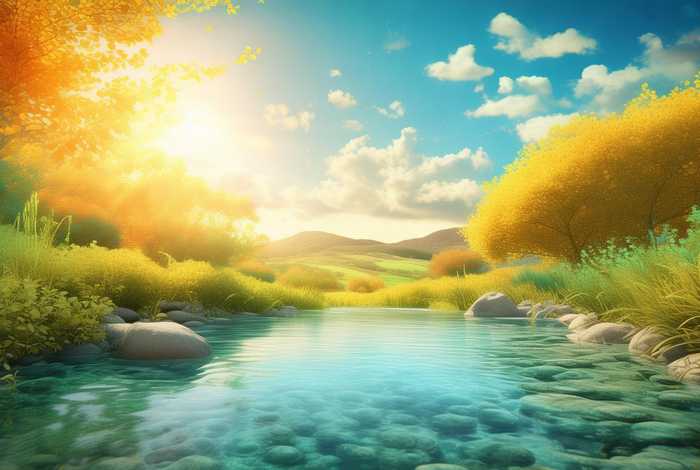 充满阳光的图片；充满阳光的图片唯美