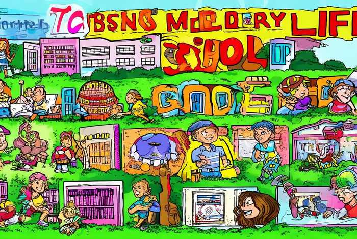 多彩的校园生活手抄报初一（多彩的校园生活手抄报初一上册）