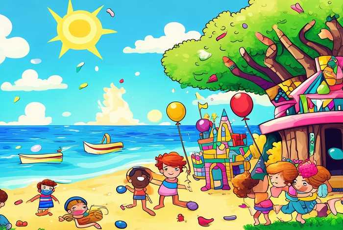 儿童画我的假期生活 儿童画我的假期生活图片