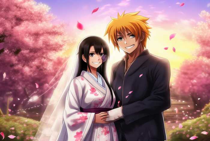 雏田和鸣人的婚后生活高清壁纸 - 雏田和鸣人结婚壁纸