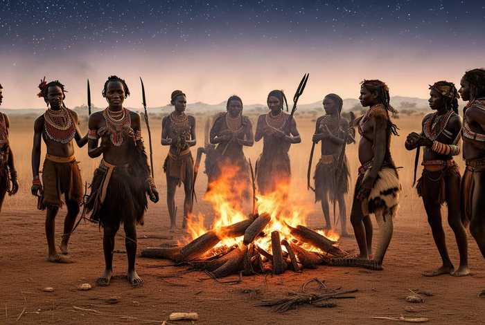 非洲原始人生活图片（非洲原始人生活图片大全）