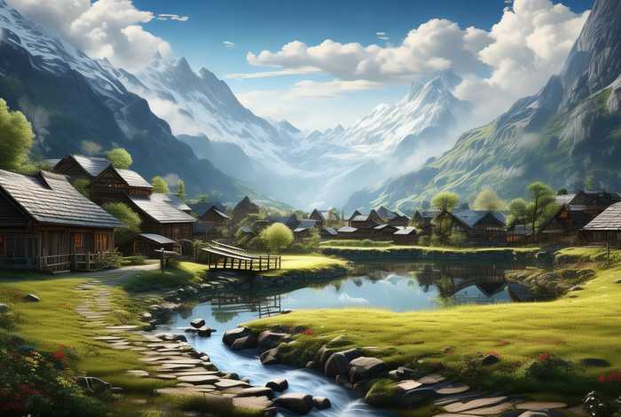 大山世外桃源生活；山里的世外桃源生活