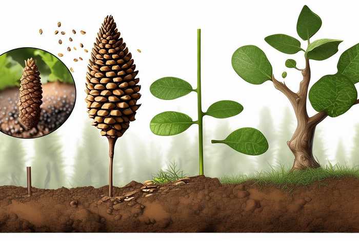 裸子植物的生活史过程 - 裸子植物的生活史过程图片