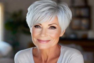 60岁短头发造型 - 60岁短头发造型图片