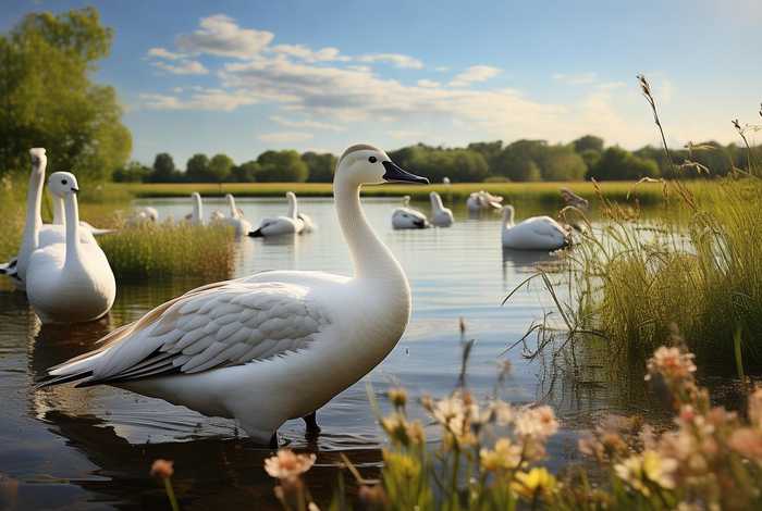 大雁的乡村生活，大雁生活的地方
