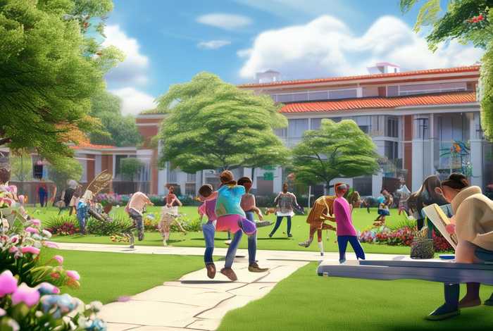 ()的校园生活作文，有趣的校园生活作文