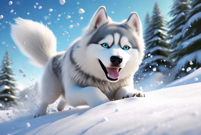 阿拉斯加犬漫画图片、阿拉斯加犬漫画图片可爱