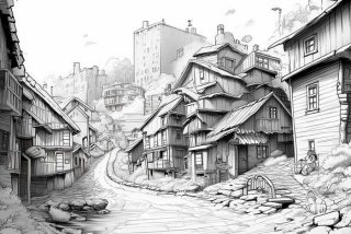 家乡生活变化的图片（家乡生活变化的图片简笔画）