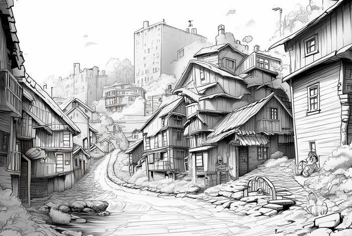 家乡生活变化的图片（家乡生活变化的图片简笔画）