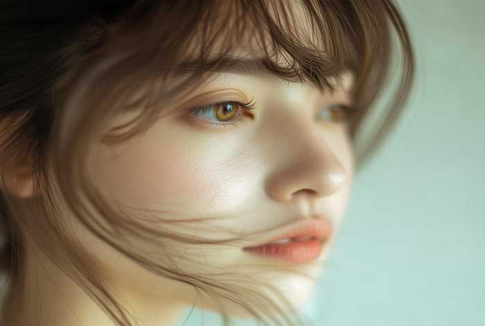 侧脸生活照女生、侧脸女生真实生活照片