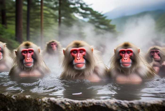 北海道猴子的真实生活（北海道的猴子泡温泉）