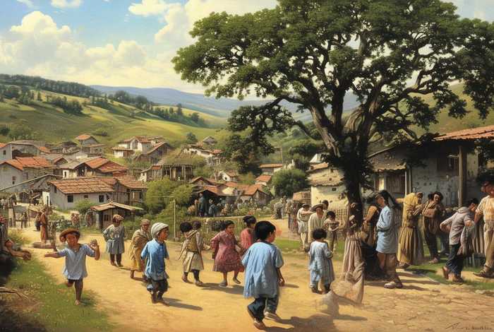 村民的生活大合集；村民们过着的生活