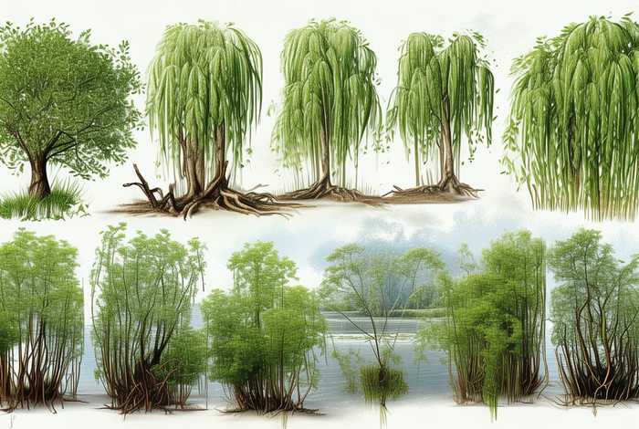 柳树的生长特点图片图谱详解，柳树的生长特点图片图谱详解大全