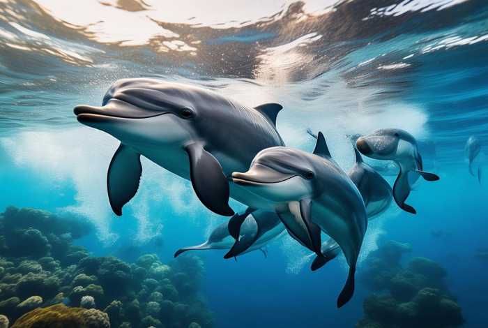 海豚的生活方式写一段话、海豚的生活方式写一段话怎么写