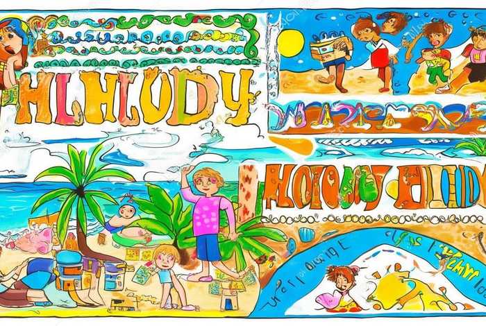 丰富的假期生活手抄报图片；丰富的假期生活手抄报图片大全