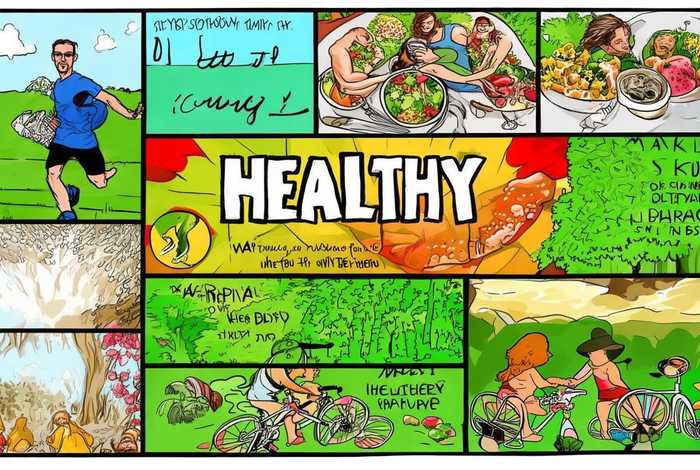 关于健康生活的英语手抄报，关于健康的生活方式的英语手抄报