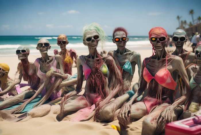 僵尸生活泳装、僵尸生活泳装剧情