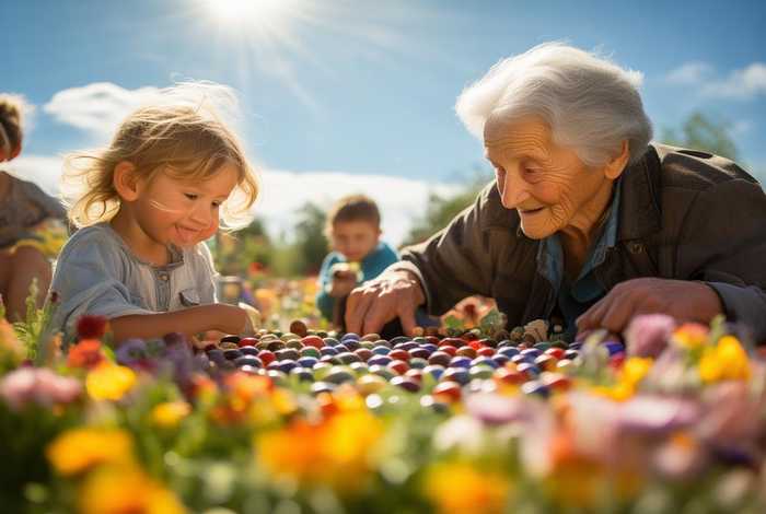 黄发垂髫并怡然自乐展现出一幅怎样的生活景象，黄发垂髫,并怡然自乐展现出一幅怎样的生活图景