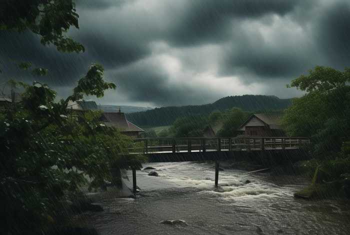 大雨的声音，大雨的声音怎么写