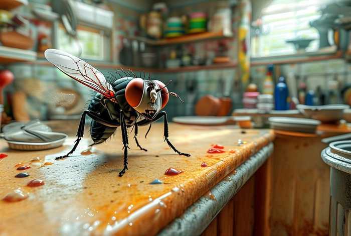 苍蝇的生活习性动画；苍蝇的生活环境和特点