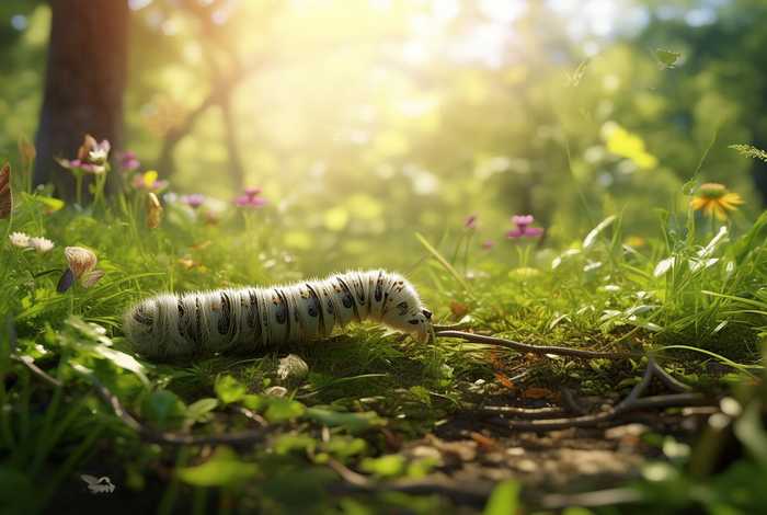 毛毛虫生活在哪里怎么画（毛毛虫生活环境在哪里）