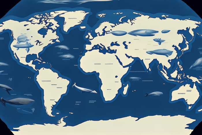 鲸鱼生活在哪里 鲸鱼分布海域地图 - 鲸鱼生活在哪里的海域